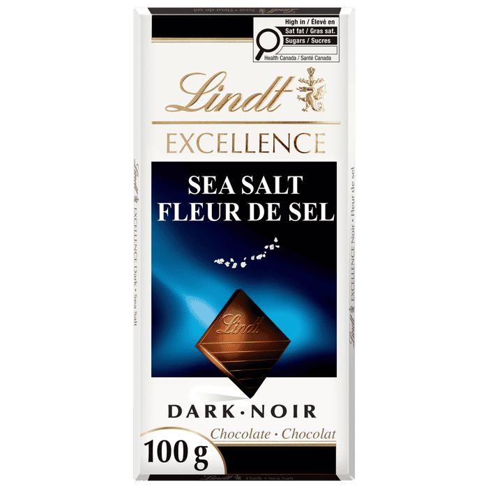 Lindt Excellence Chocolat Noir Pointe de Fleur de Sel