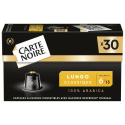 Carte Noire Lungo Classique 30 Capsules